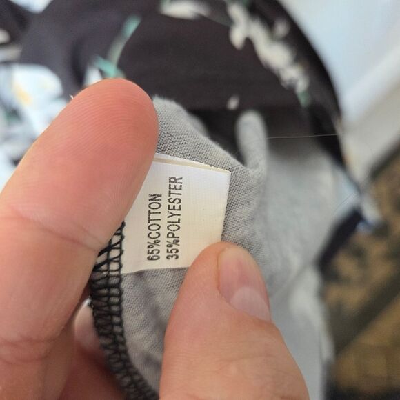 Floral Print Sundress Lillies Lily Flower Black Square Neck Y2K 90s Hippie Small - Picture 9 of 9